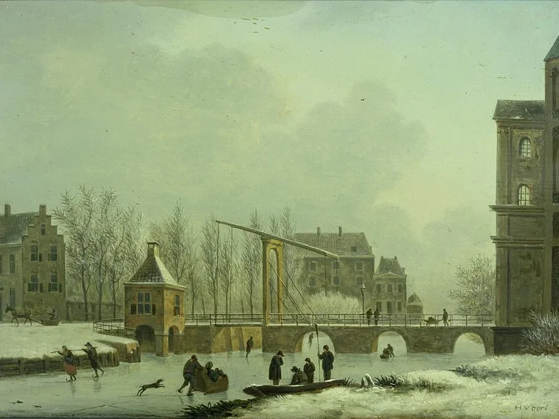 1775-Hendrik van Oort - Il Wittevrouwensingel vicino al Wittevrouwenpoort